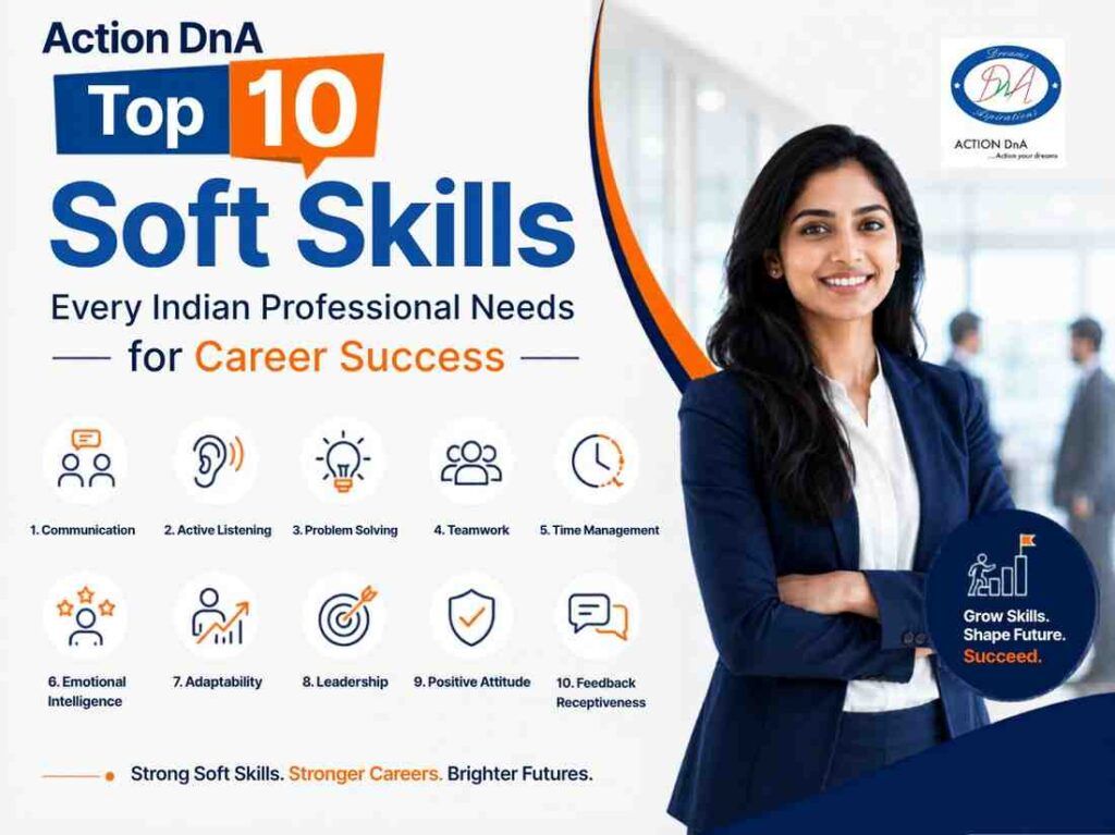 Top 10 Soft Skills Every Indian Professional Needs for Career Success - Action DnA